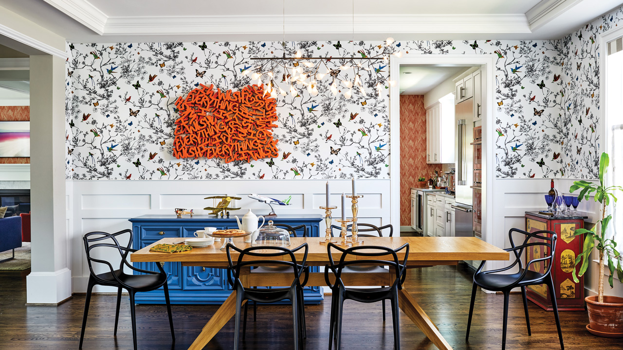 A Dining Room Filled With Birds and Butterflies - Arlington, VA