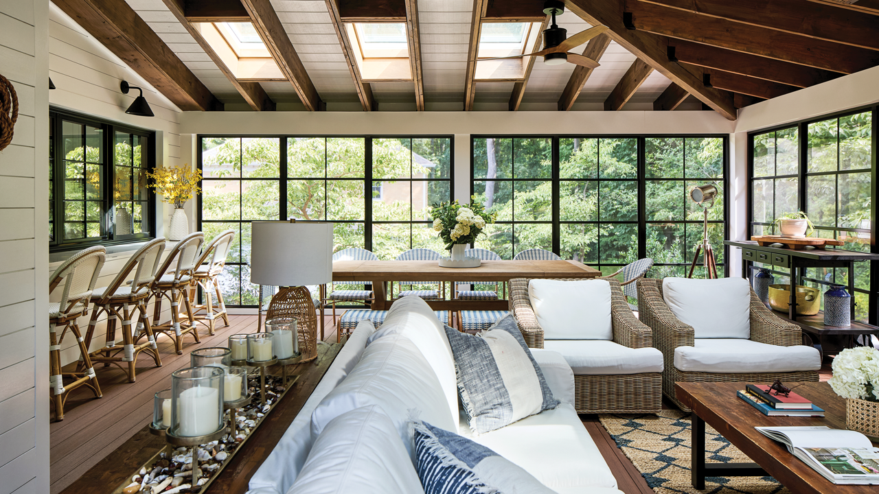 A Versatile Porch for a McLean Family of Six