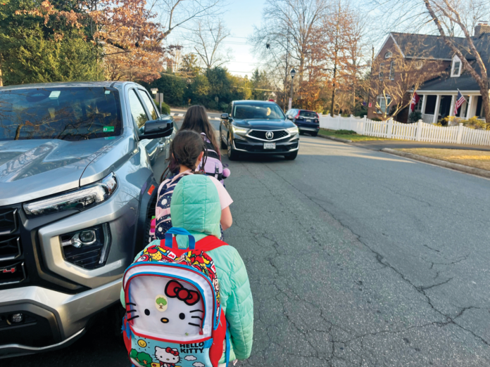 Arlington street with no sidewalks