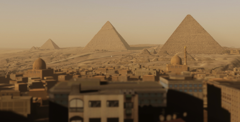 Giza Plateau - Horizon of Khufu - 16-9 - © Excurio