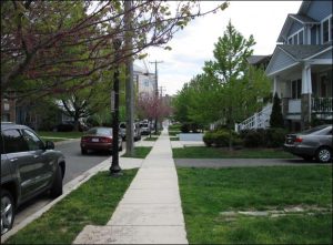 N. Hudson St. sidewalk