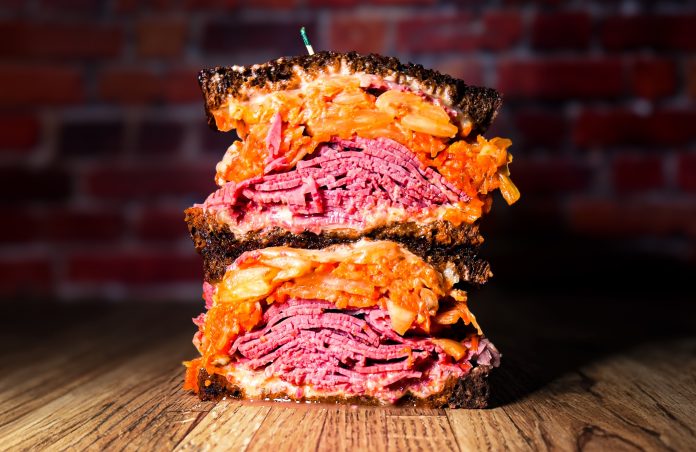 Celebrity Delly kimchi Reuben