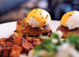 Crab Benedict at Maison Cheryl