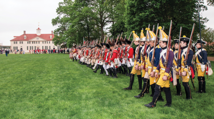 The annual Revolutionary War Weekend at George Washington's Mount Vernon