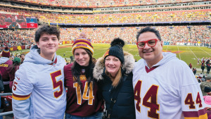 Karen Vasquez with her family