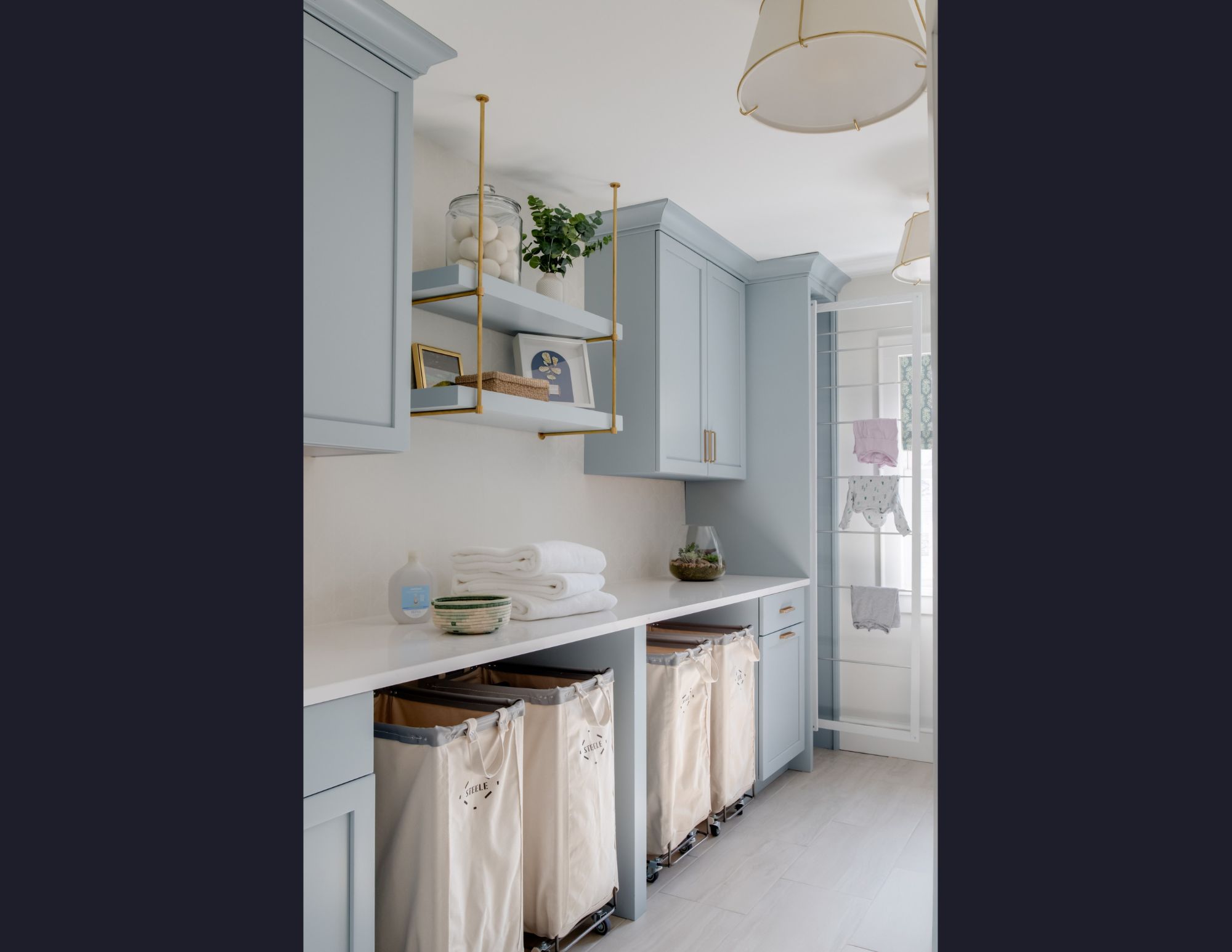 This Arlington Laundry Room Makes Chores Feel Luxurious